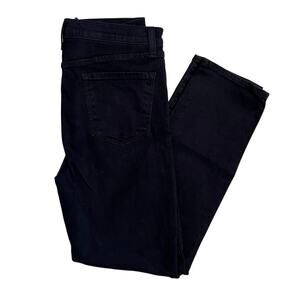 J Brand Ruby High Rise Crop Black Skinny Jeans